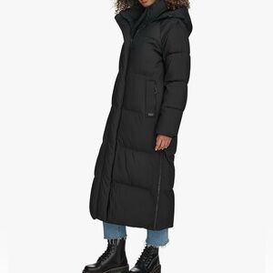 Levi's womens Cloud Puff Hooded Extra Long Puffer Jacket